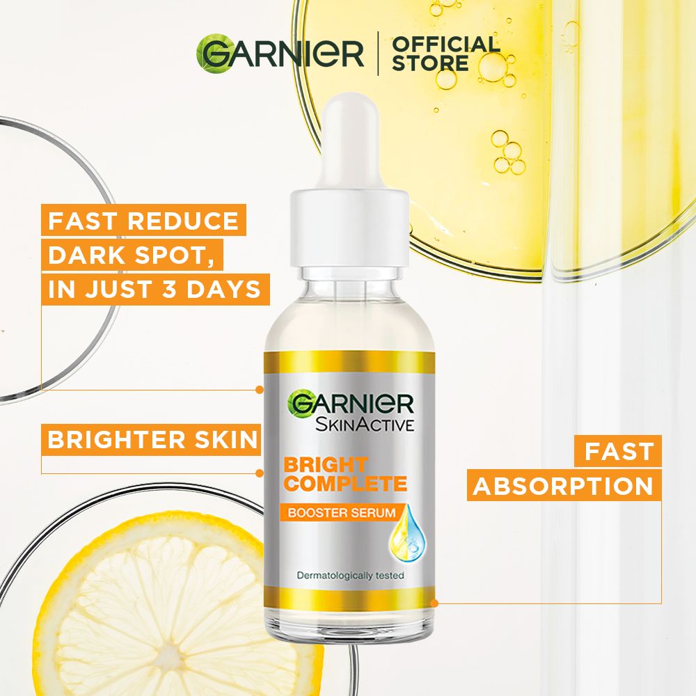 Garnier Skin Active Bright Complete Vitamin C Booster Serum 30 ML - Contains Niacinamide - Image 4