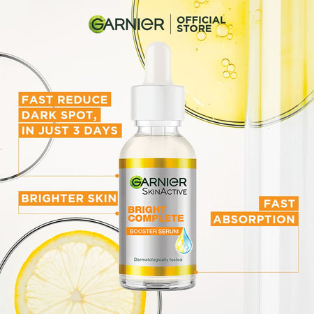 Garnier Skin Active Bright Complete Vitamin C Booster Serum 30 ML - Contains Niacinamide - Image 4