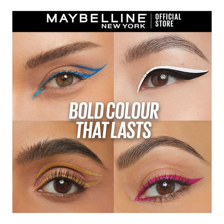 Maybelline New York Tattoo Play Liquid Eyeliner, Water & Smudge Proof, Vegan Formula, Drop-Metallic Gold - Image 3