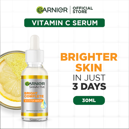 Garnier Skin Active Bright Complete Vitamin C Booster Serum 30 ML - Contains Niacinamide - Main Image
