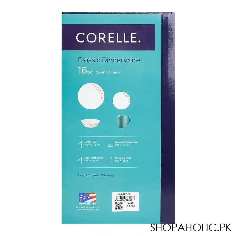 Corelle Classic Dinnerware Set, Spring Cherry 16-Pack, 16S-SCY-PH - Image 3