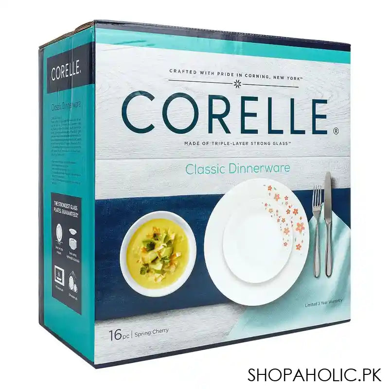 Corelle Classic Dinnerware Set, Spring Cherry 16-Pack, 16S-SCY-PH - Image 2