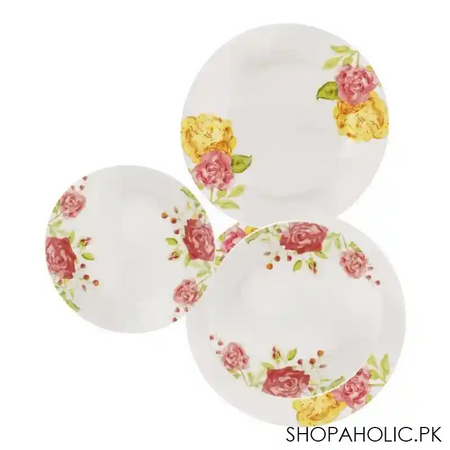 corelle impressions plate set, emma jane, 18 pieces main image