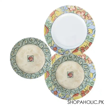 Corelle Impressions Plate Set, Watercolor, 18 Pieces - Main Image