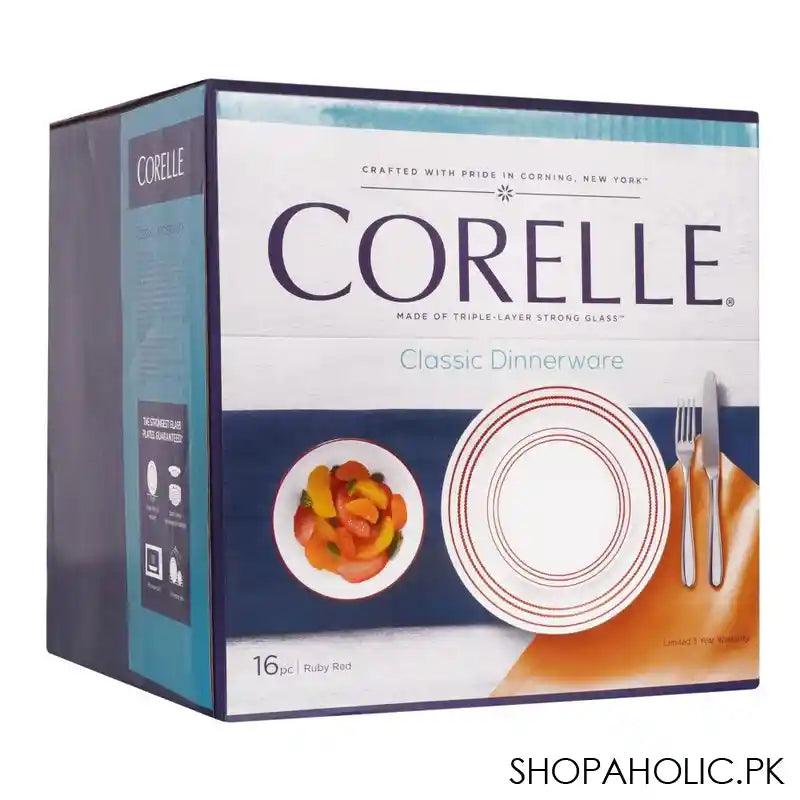 Corelle Livingware Breakfast Set, Ruby Red, 16 Piece, 16-RR-PH - Image 2