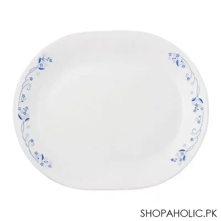 corelle livingware provincial blue serving platter, 12.25 inches, 6021578 image2