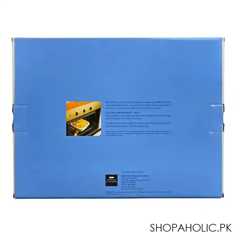 corelle oblong dish brushed stroke roses with plastic cover, 2.83 liter, d 96 bsr image4