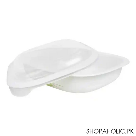 corelle oblong dish lilly ville with plastic cover, 2.83 liter, d 96 lv main image