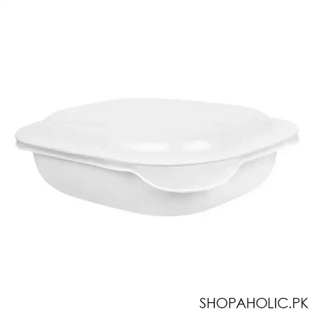 corelle oblong dish white with plastic cover, 2.83 liter, d 96 n image2
