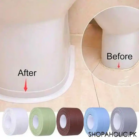 corner sealing waterproof flex tape for kitchen sink and bathroom image2