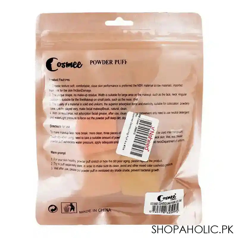 Cosmee Contouring Puff, 4-Pack, 704 - Image 2