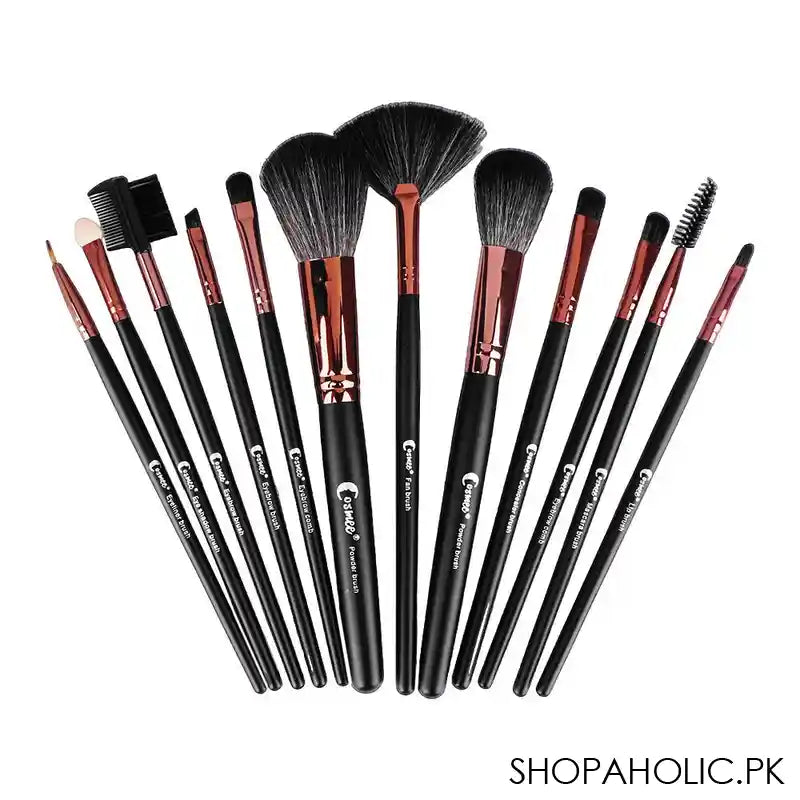 Cosmee Makeup Brushes Set & Brush Case, 12-Pack - Image 4