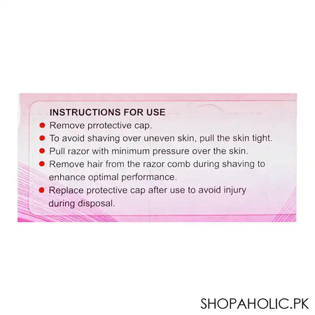 Cosmee Prep Body Razors, Stainless Steel Blade, Single-Edged, Platinum Coated, 6-Pack - Image 2