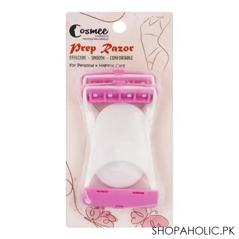 cosmee prep razor for women, effective smooth comfortable, for personal + hygiene care main image