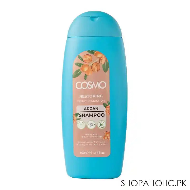 Cosmo Argan Restoring Shampoo, Reduce Hair Breakage, 400ml - Main Image