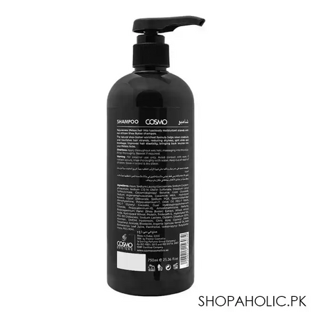 cosmo beaute african shea butter shampoo, for dry/damaged hair, 750ml image2