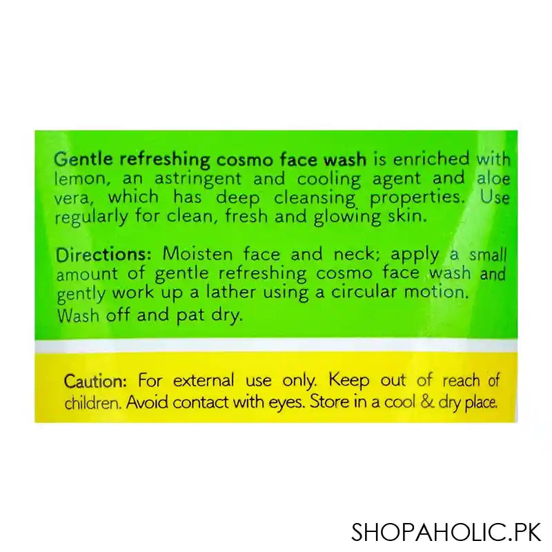 Cosmo Beauty Lemon Skin Lightening Face Wash, 150ml - Image 2