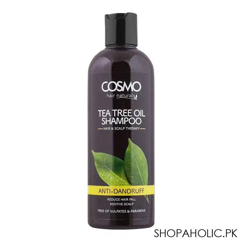 Cosmo Hair Naturals Anti-Dandruff Tea Tree Oil Shampoo, Hair & Scalp Therapy, Reduces Hair Fall, Soothe Scalp, 480ml - Main Image
