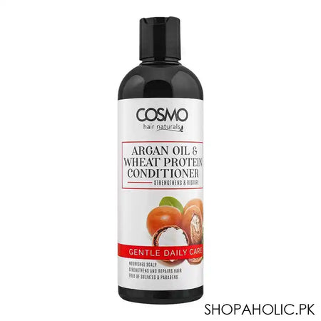 Cosmo Hair Naturals Gentle Daily Care, Argan Oil & Wheat Protein Conditioner, Strengthens & Repairs Hair, 480ml - Main Image