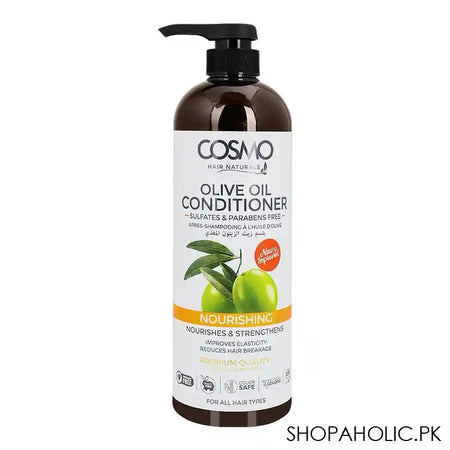 Cosmo Hair Naturals Olive Oil Nourishing Conditioner, For All Hair Types, 1000ml - Main Image