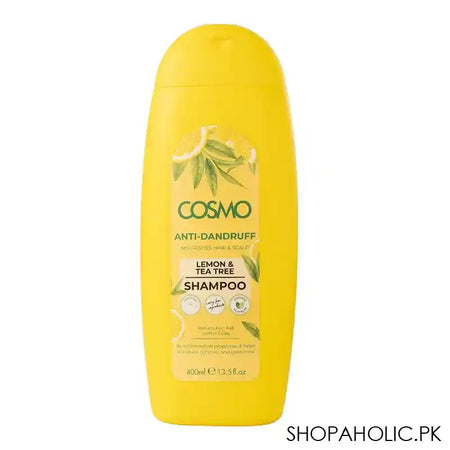 Cosmo Lemon & Tea Tree Anti-Dandruff Shampoo, Reduce Hair Fall, 400ml - Main Image
