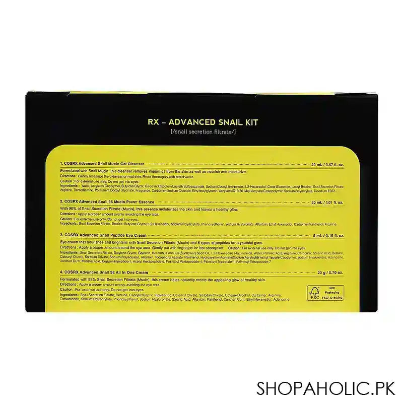 COSRX All About Snail Kit, 4-Step, For Dry Skin & Dry Spot - Image 4