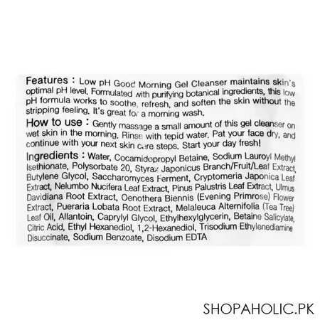 cosrx low ph good morning gel cleanser, 150ml image4
