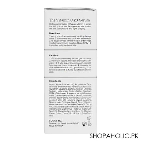 COSRX The Vitamin C 23 Super Vitamin E + Hyaluronic Acid Serum, 20g - Image 2
