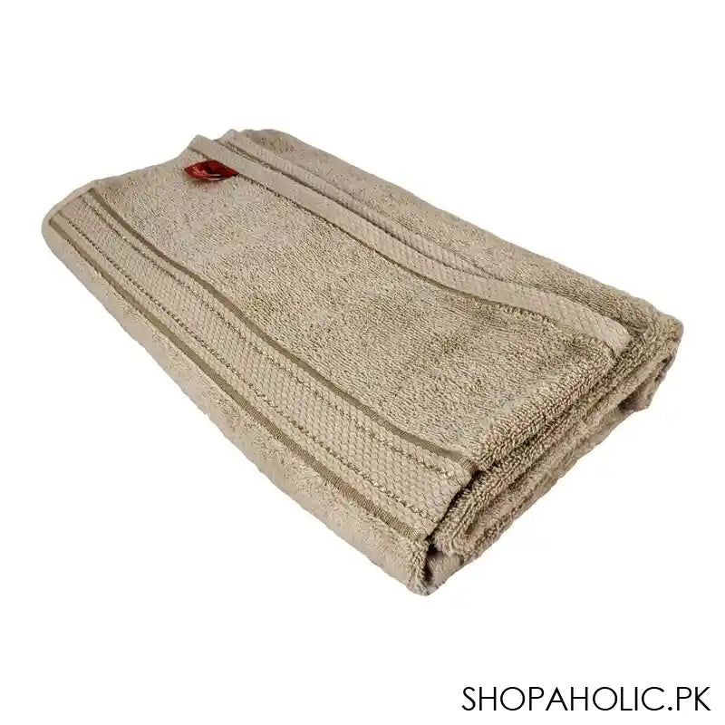 Cotton Tree Combed Cotton Bath Sheet, 90x150cm, Light Brown - Image 2