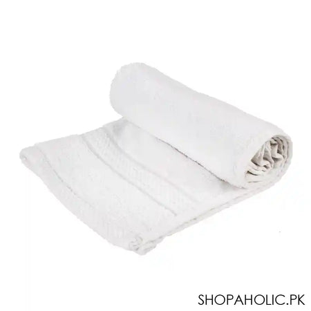 Cotton Tree Combed Cotton Face Towel, 40x60cm, White - Main Image