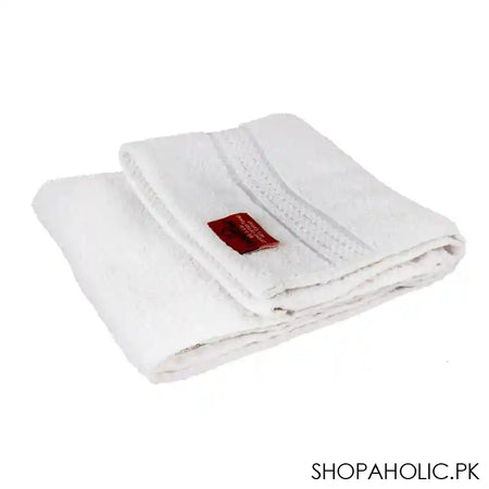 Cotton Tree Combed Cotton Face Towel, 40x60cm, White - Image 2