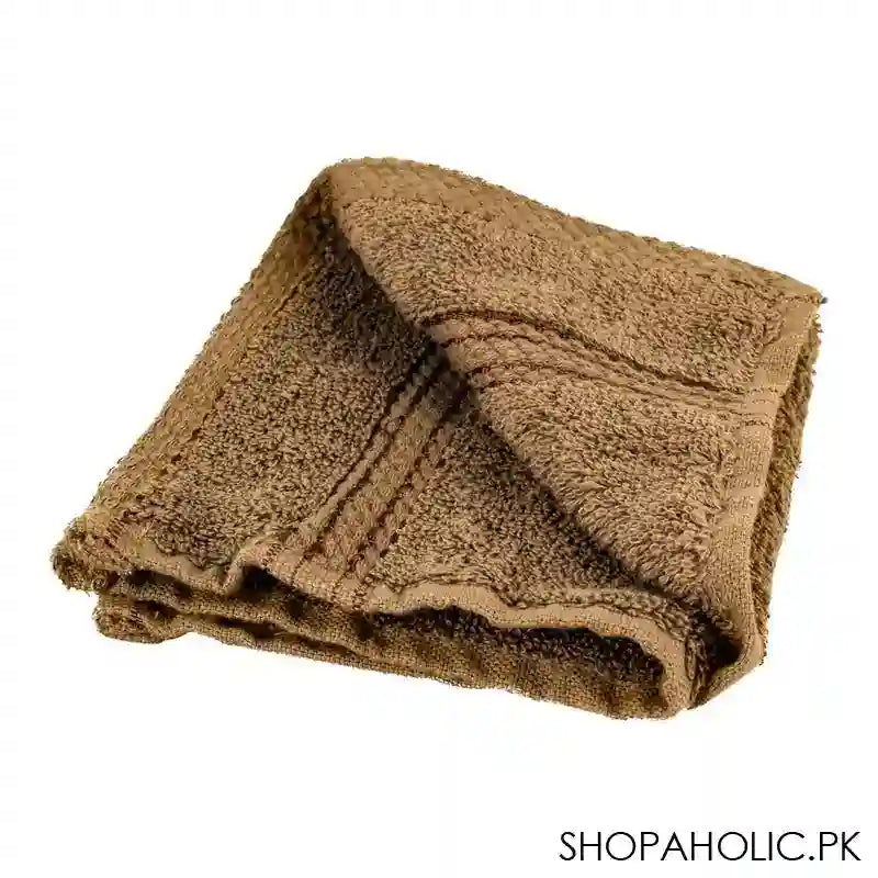 Cotton Tree Combed Cotton Wash Towel, 30x30cm, Medium Brown - Image 2