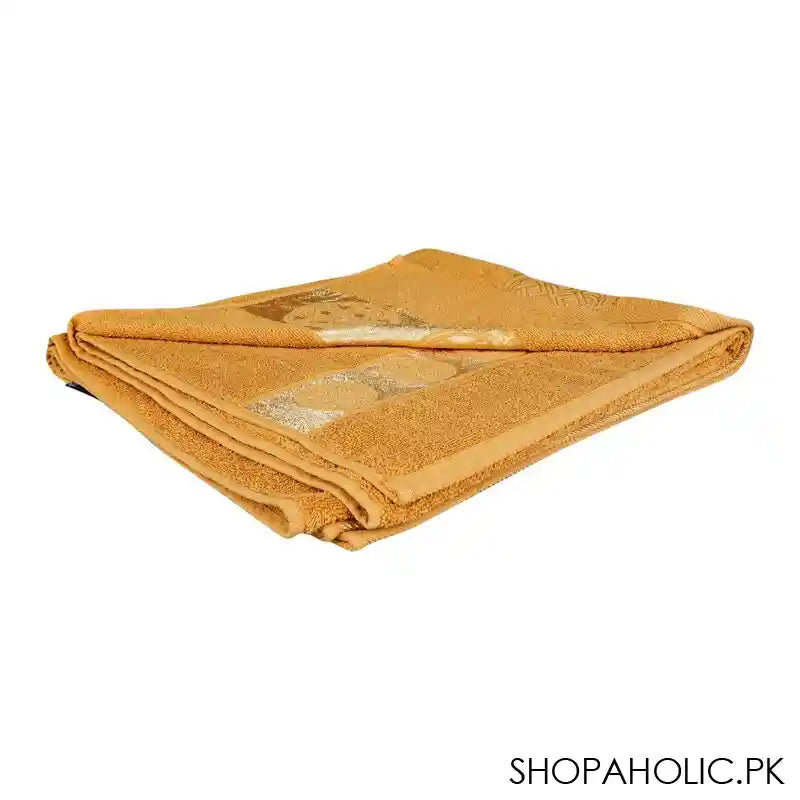 Cotton Tree Jacquard New Fancy Bath Sheet, 90x150, Camel - Main Image