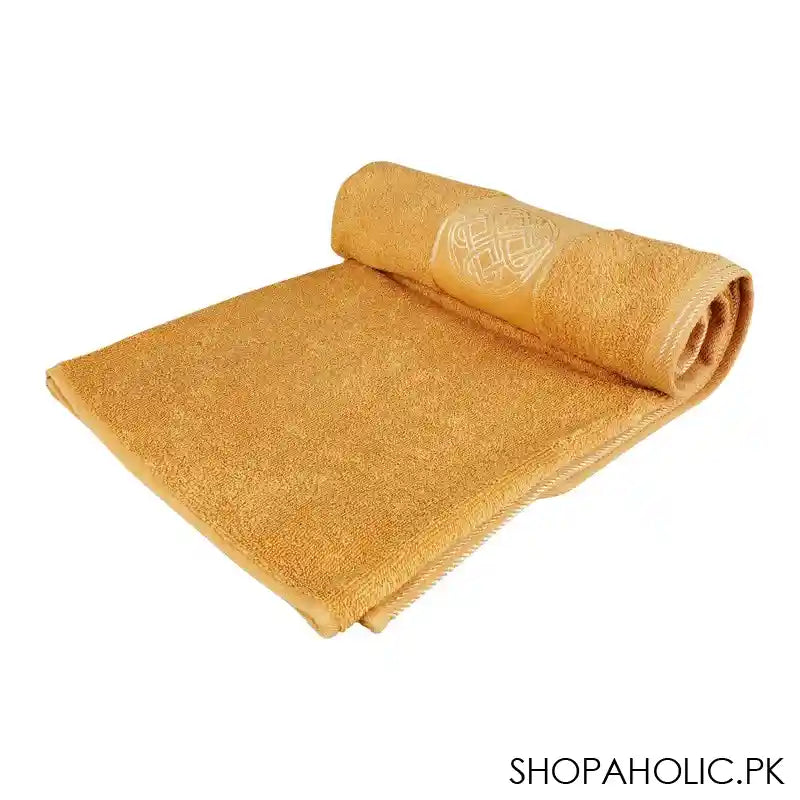 Cotton Tree Jacquard New Fancy Bath Sheet, 90x150, Camel - Image 2