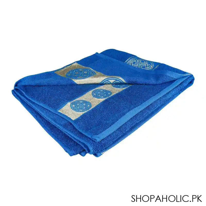 Cotton Tree Jacquard New Fancy Bath Sheet, 90x150, Patrole - Main Image