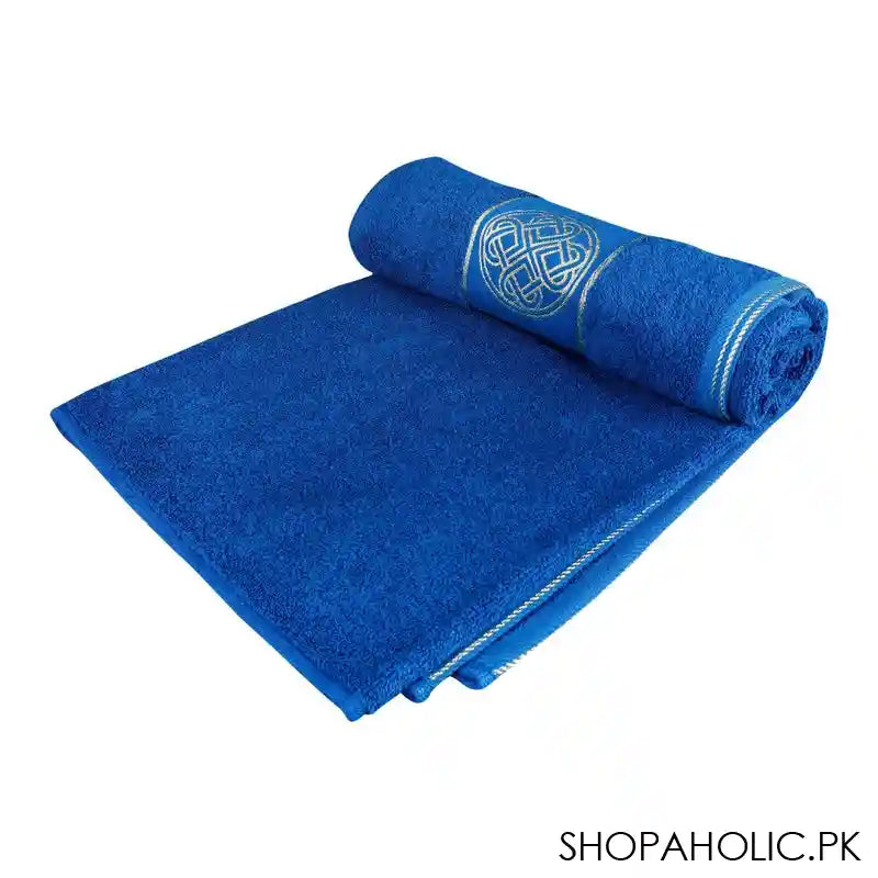 Cotton Tree Jacquard New Fancy Bath Sheet, 90x150, Patrole - Image 2