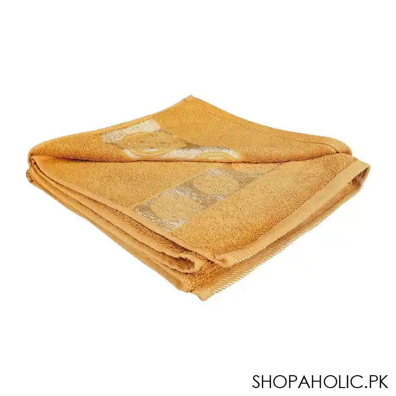 Cotton Tree Jacquard New Fancy Bath Towel, 70x140, Camel - Main Image