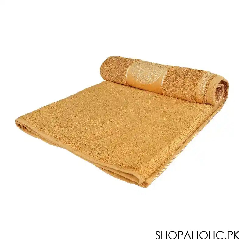 Cotton Tree Jacquard New Fancy Bath Towel, 70x140, Camel - Image 2