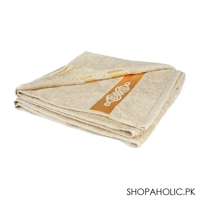 Cotton Tree Jacquard New Fancy Bath Towel, 70x140, Light Brown - Main Image