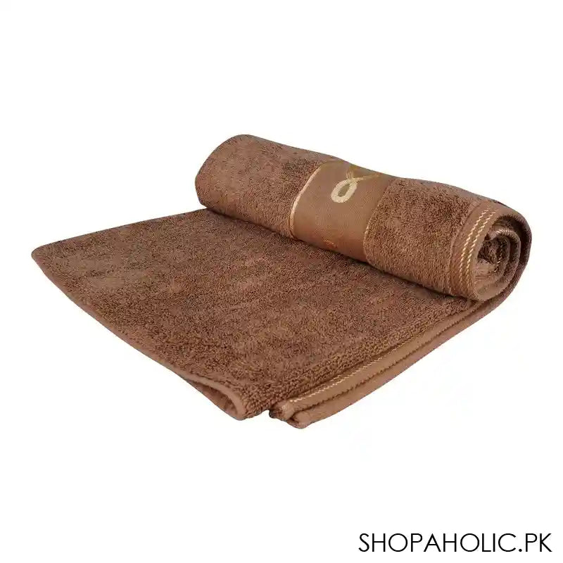 Cotton Tree Jacquard New Fancy Bath Towel, 70x140, M-Brown - Image 2