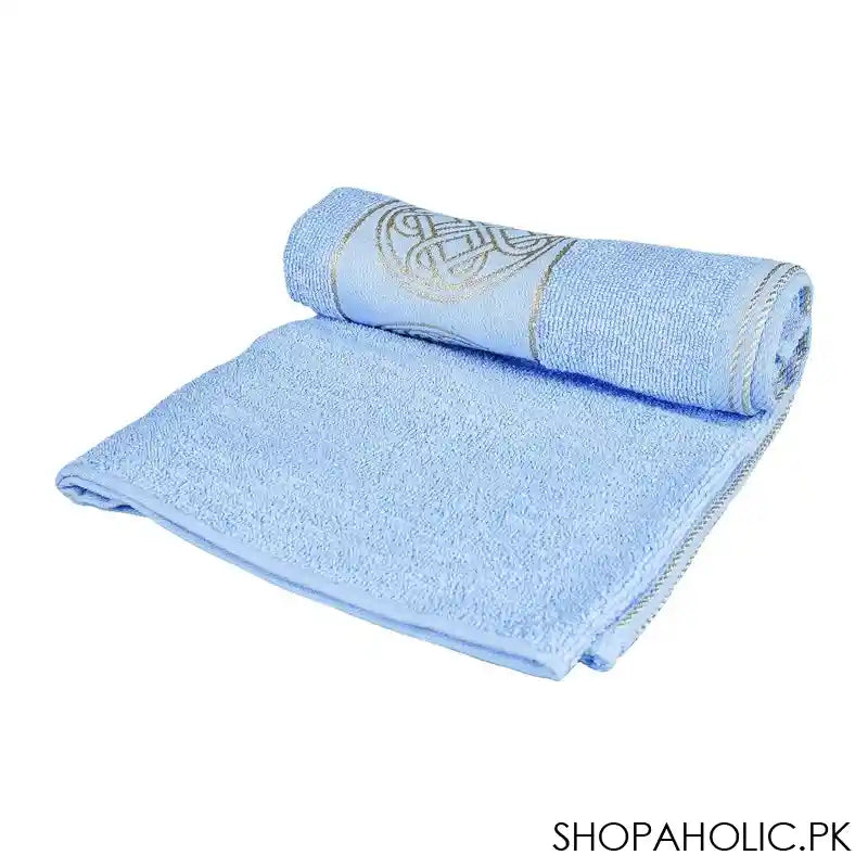 Cotton Tree Jacquard New Fancy Hand Towel, 50x100, Light Blue - Image 2