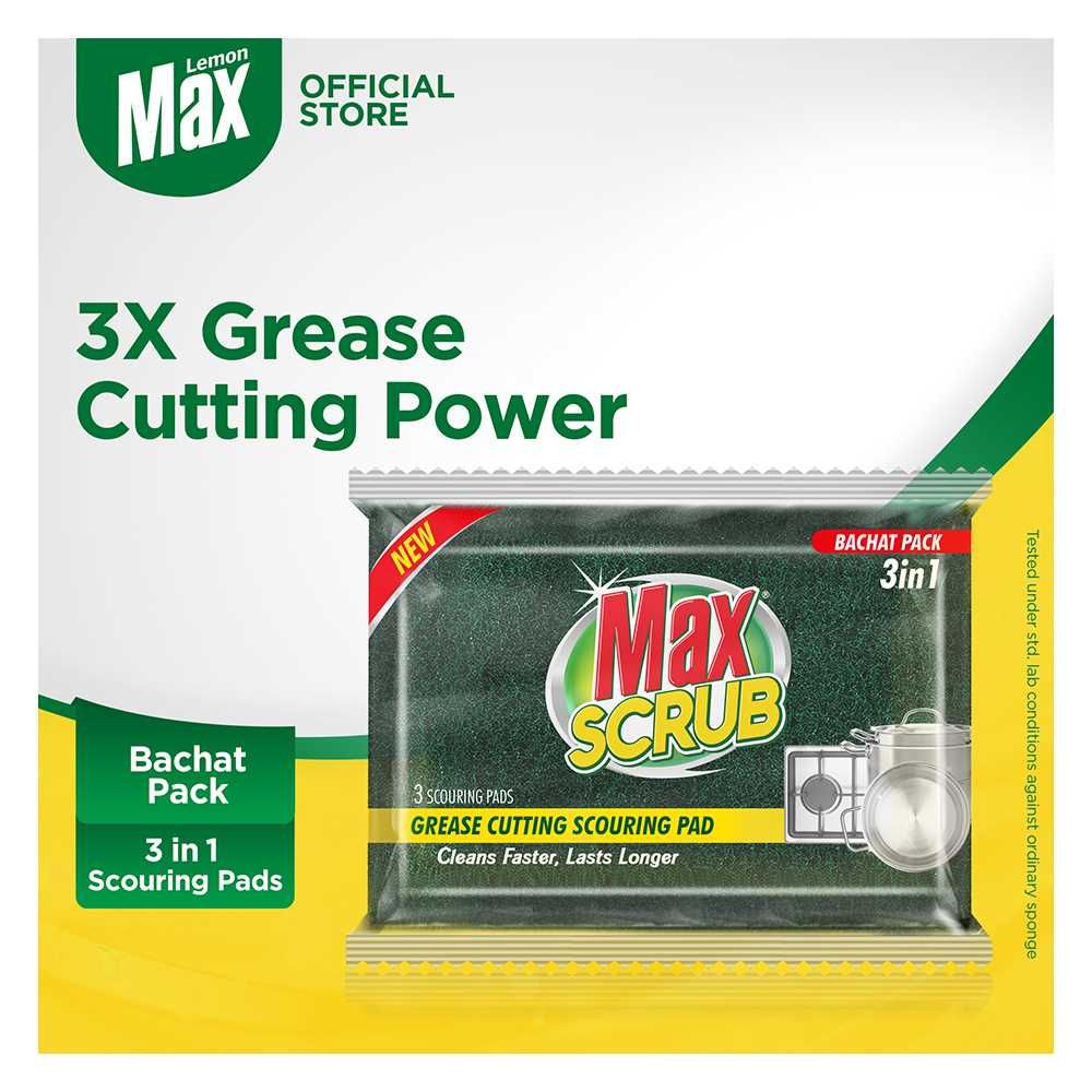 Max Scrub Scouring Pad, 3-In-1, Bachat Pack, 3-Pack - Main Image