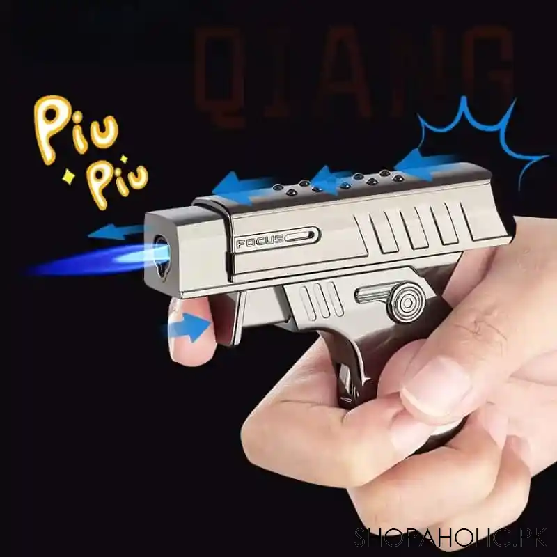 creative metal gun type lighter image2