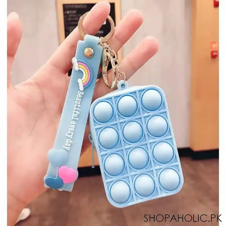 creative silicone decompression pop it toy keychain image3