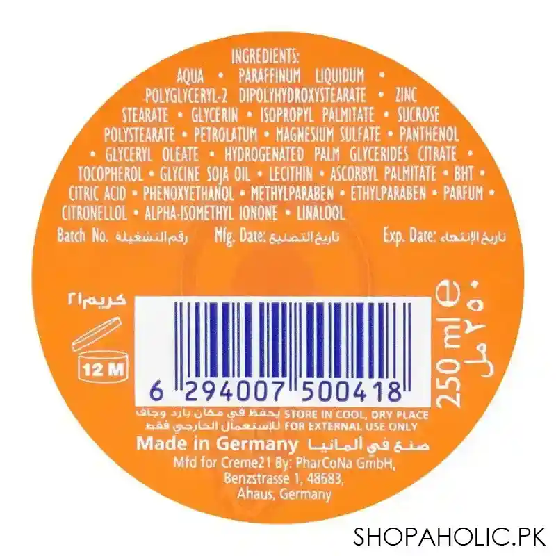 creme 21 intensive care all day cream, 250ml image2