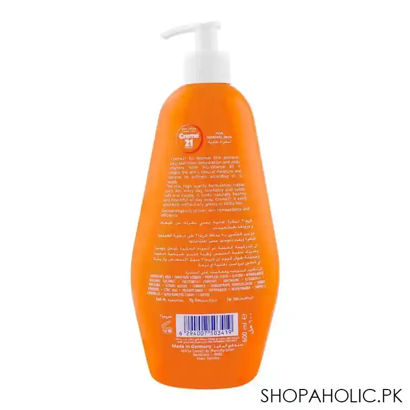 creme 21 normal skin with pro vitamin b5 body lotion, 600ml image2