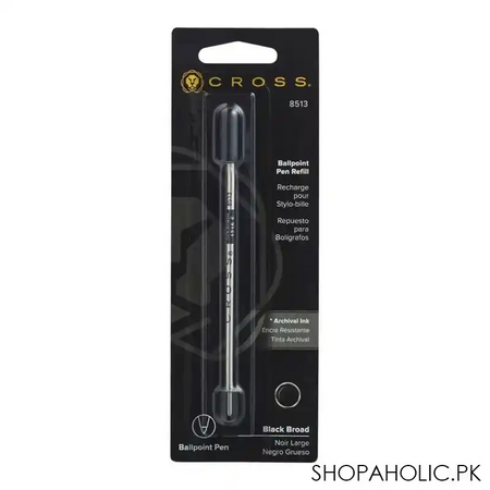 cross ball point refill for standard ballpoint pens, black medium, 8513 main image