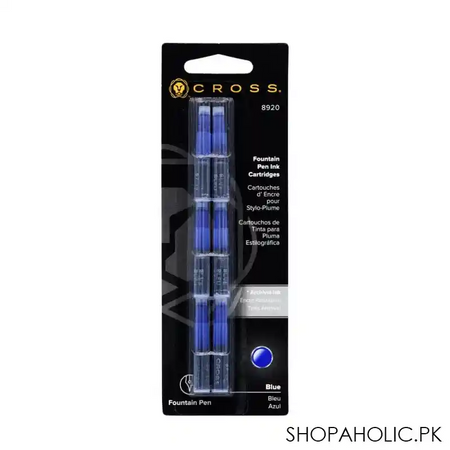 cross blue fountain pen ink cartridges, 8920 main image