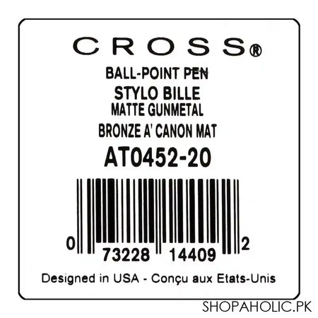 Cross Calais Bailey Matte Gunmetal Lacquer Ballpoint Pen, AT0452-20 - Image 3