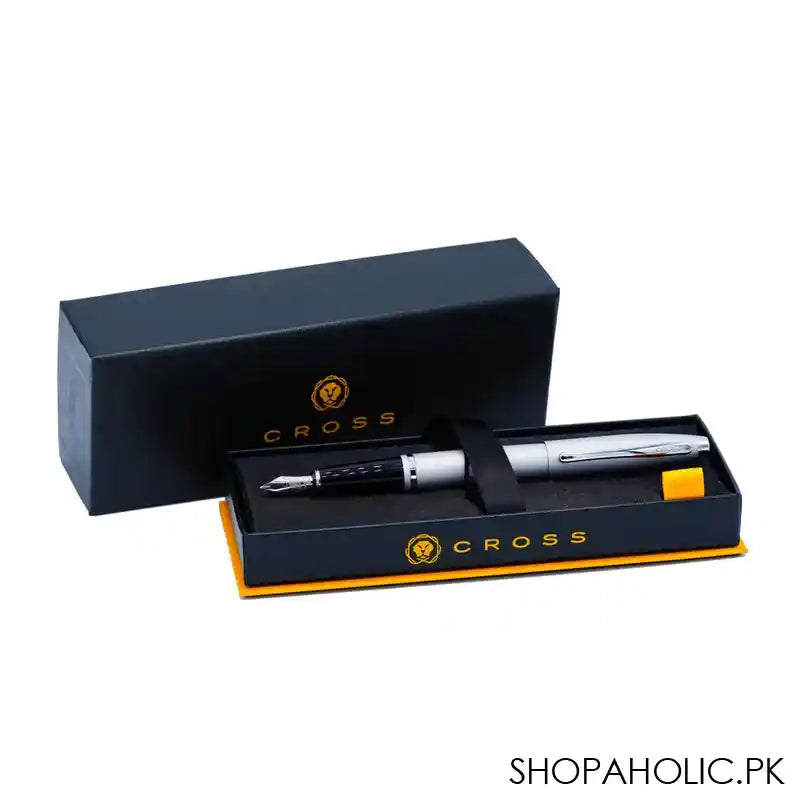 Cross Calais Satin Chrome Medium Nib Fountain Pen, AT0116-16 - Image 2